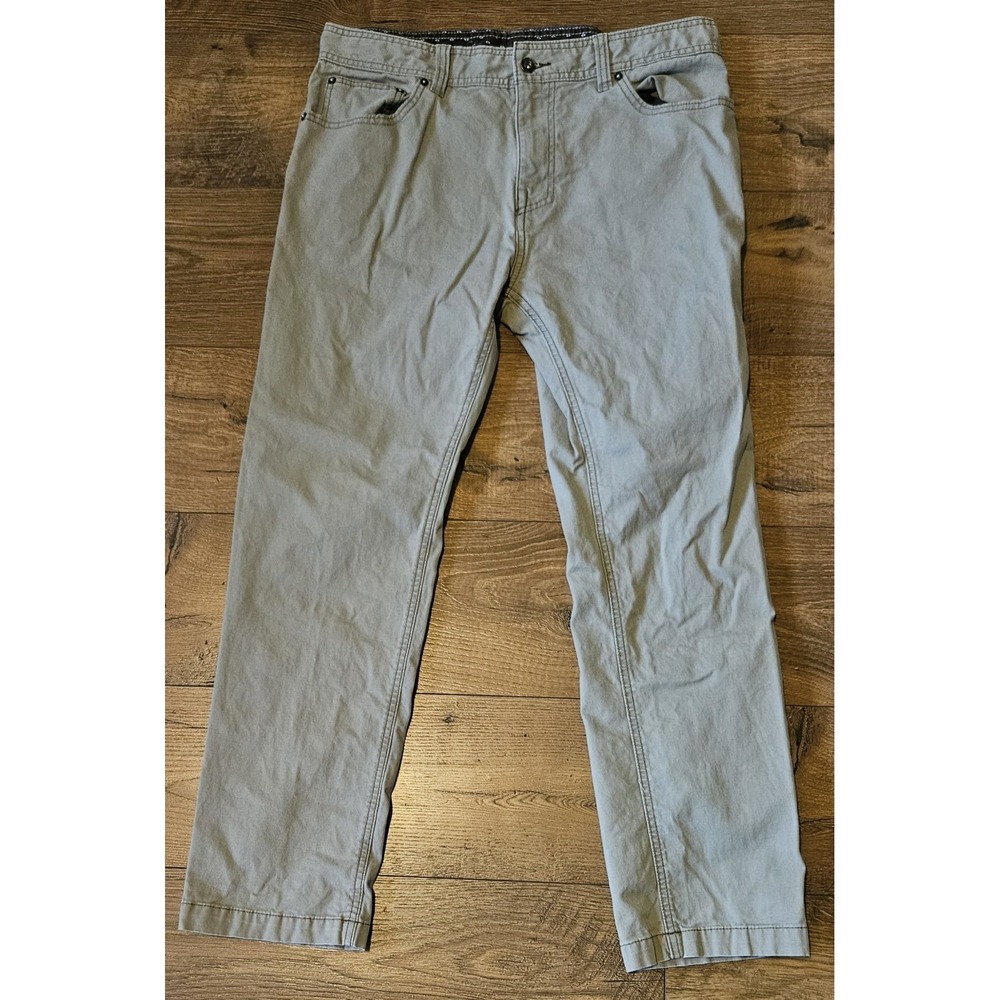 prAna Pants‎ Men's 34X30* Brown Tucson Slim Fit Canvas Hiking Outdoors 5-pockets